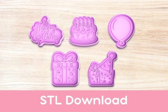 Birthday Pack 1: Festive Cookie Cutters and Stamps