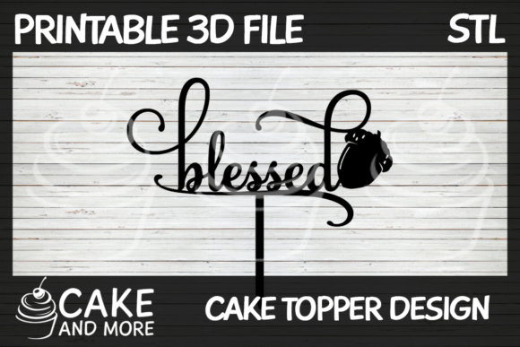 Blessed Cornucopia Cake Topper: A Graceful Addition to Your Celebrations