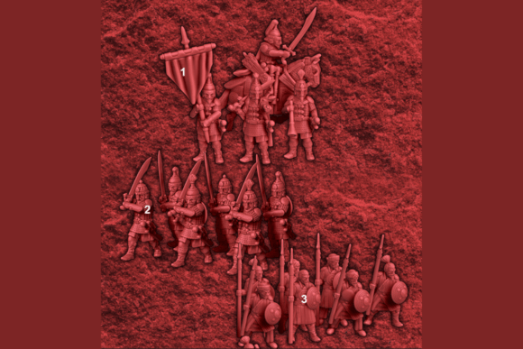 Bring the Might of the Steppes to Your Tabletop with the 15mm Turko-Mongol Human Army – Full Miniature Set STL