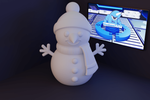 Charming 3D Snowman Model: A Perfect Addition to Your Winter Decor