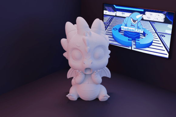 Discover the Charming Frightened Baby Dragon: A Must-Have for 3D Printing Enthusiasts