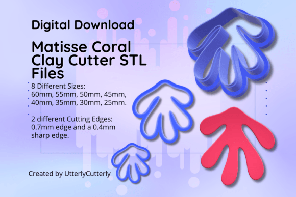 Discover the Versatile Matisse 2- Seaweed Clay Cutter STL File