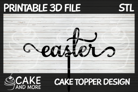 Elegant Easter Script Topper: A Charming Addition to Your Spring Celebrations