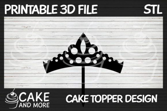 Enchanting Ornate Tiara Crown Cake Topper