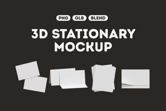 Enhance Your Brand with 3D Stationery Mockup Kit