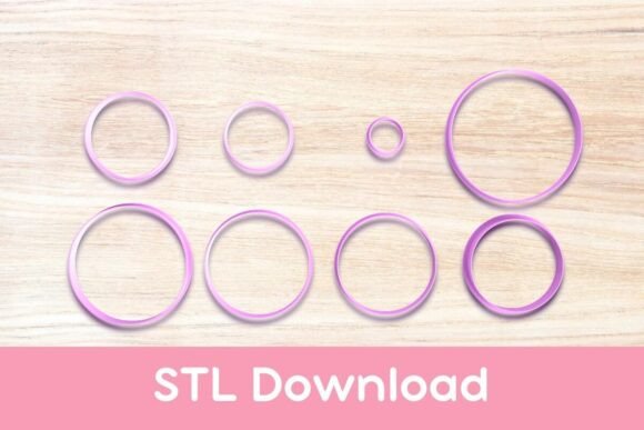 Explore the Versatility of Circles Cookie Cutter STLs - 8 Sizes