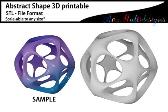 Exploring Abstract Shape 3D Printable STL