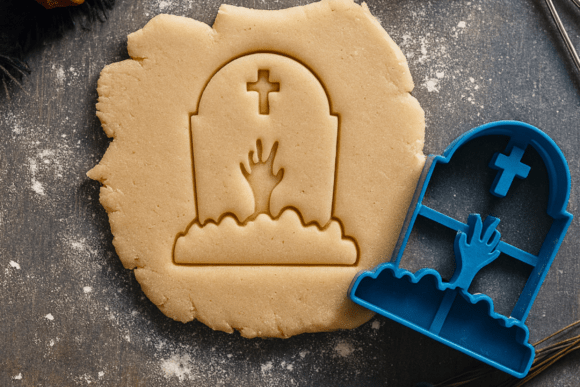 Halloween Grave Tomb Cookie Cutter: A Spine-Chilling Addition to Your Baking Arsenal