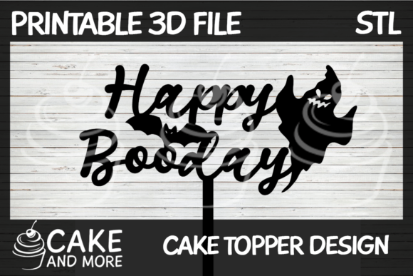 Happy Booday Cake Topper: A Spooky and Festive Addition to Your Halloween Birthday