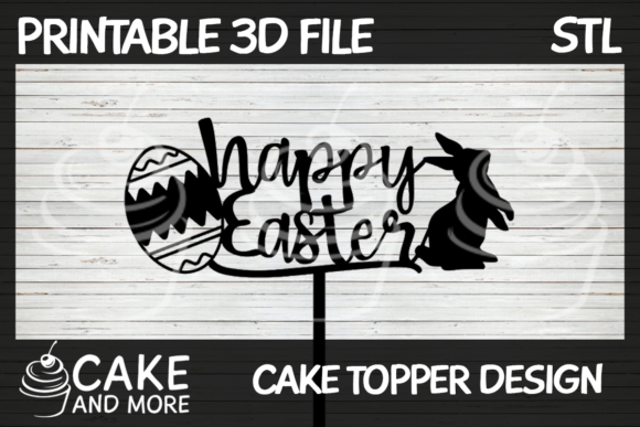 Happy Easter Bunny and Egg Topper: A Charming Addition to Your Spring Celebrations