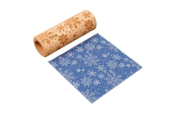 Intricate Snow Flurry Texture Roller STL File