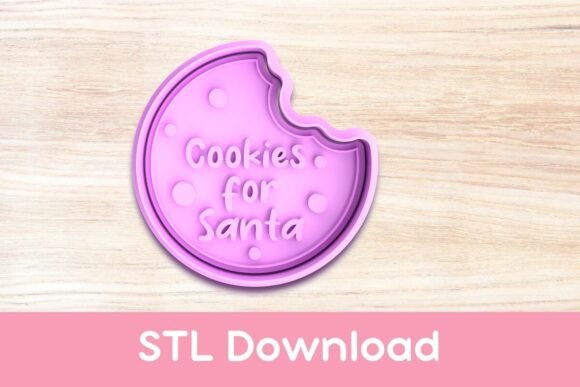 Make Santa's Treat Extra Special with the Cookies for Santa Cookie Cutter and Stamp STL