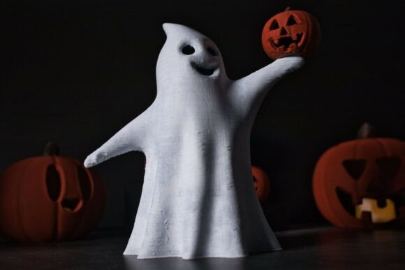 Meet the Adorable Sheet Ghost and His Friend Jack O’: A Perfect 3D Printing Project