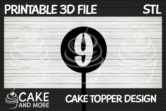 Number 9 Cake Topper: A Stylish and Customizable Celebration Addition