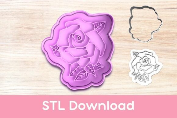 Rose Cookie Cutter and Stamp: Elegant Baking