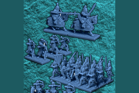 Strategic Use of 10mm Turko-Mongol Humans - Army Bundle for Epic Tabletop Battles