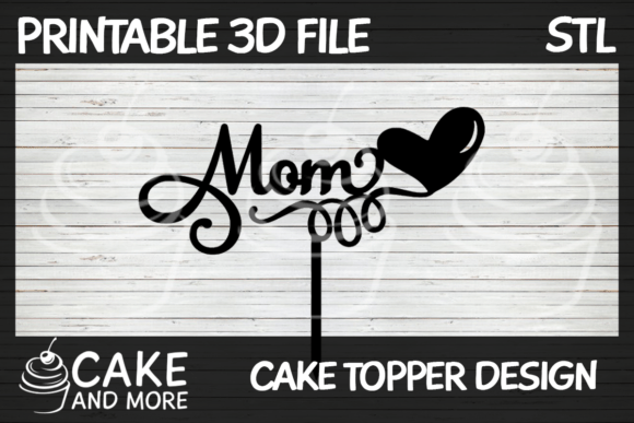 Sweet Mom Heart Cake Topper: A Perfect Touch for Special Occasions